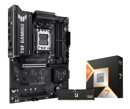 Zestaw podzespołów ASUS TUF GAMING B850-E WIFI+Ryzen 7 9850X3D+32GB (2x16GB) 6000
